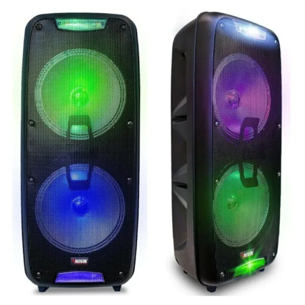 Caja Amplificadora Neo X-BLAST Potencia 2x8" con Bluetooth NOVIK