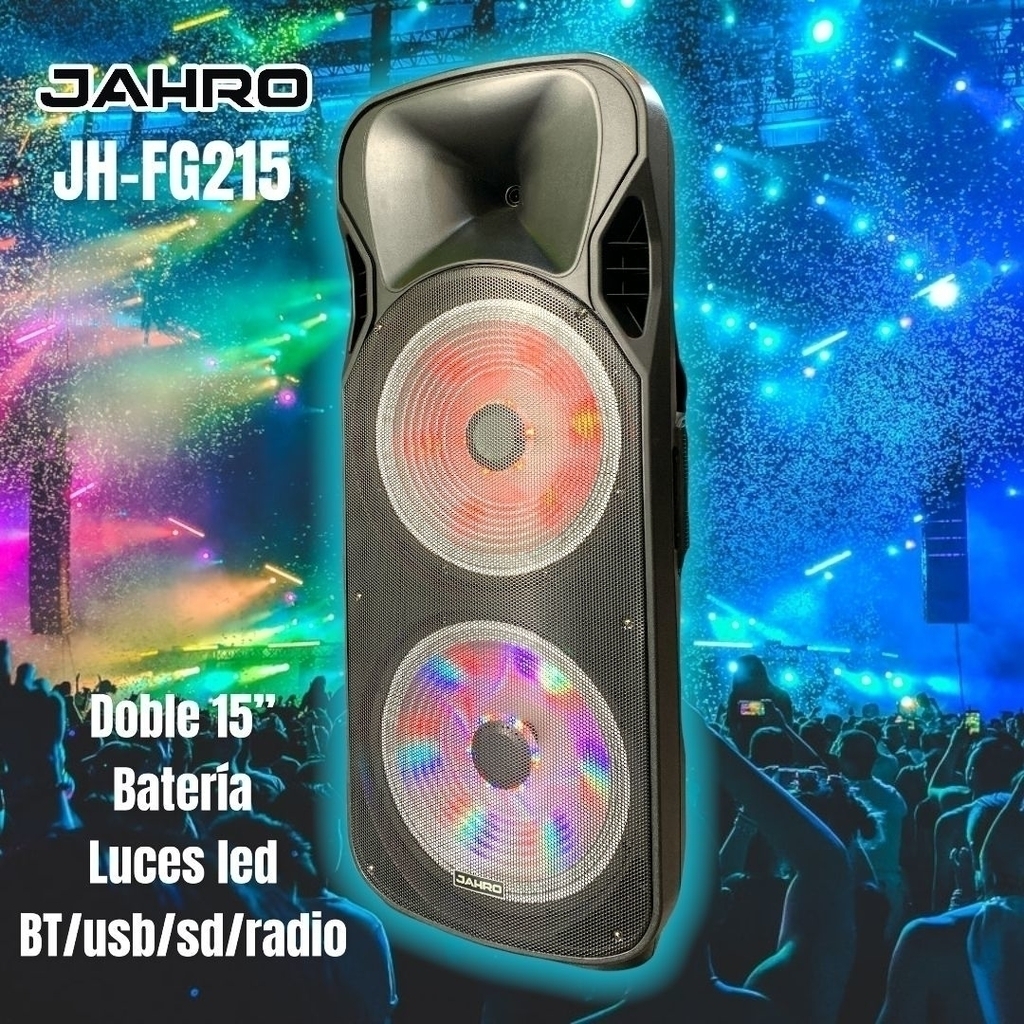 Gabinete Acústico JH-FG215N 15"X2 JAHRO - Imagen 2