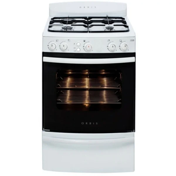 Cocina 4 Hornallas 958 BCO/3M C9500 Blanca ORBIS