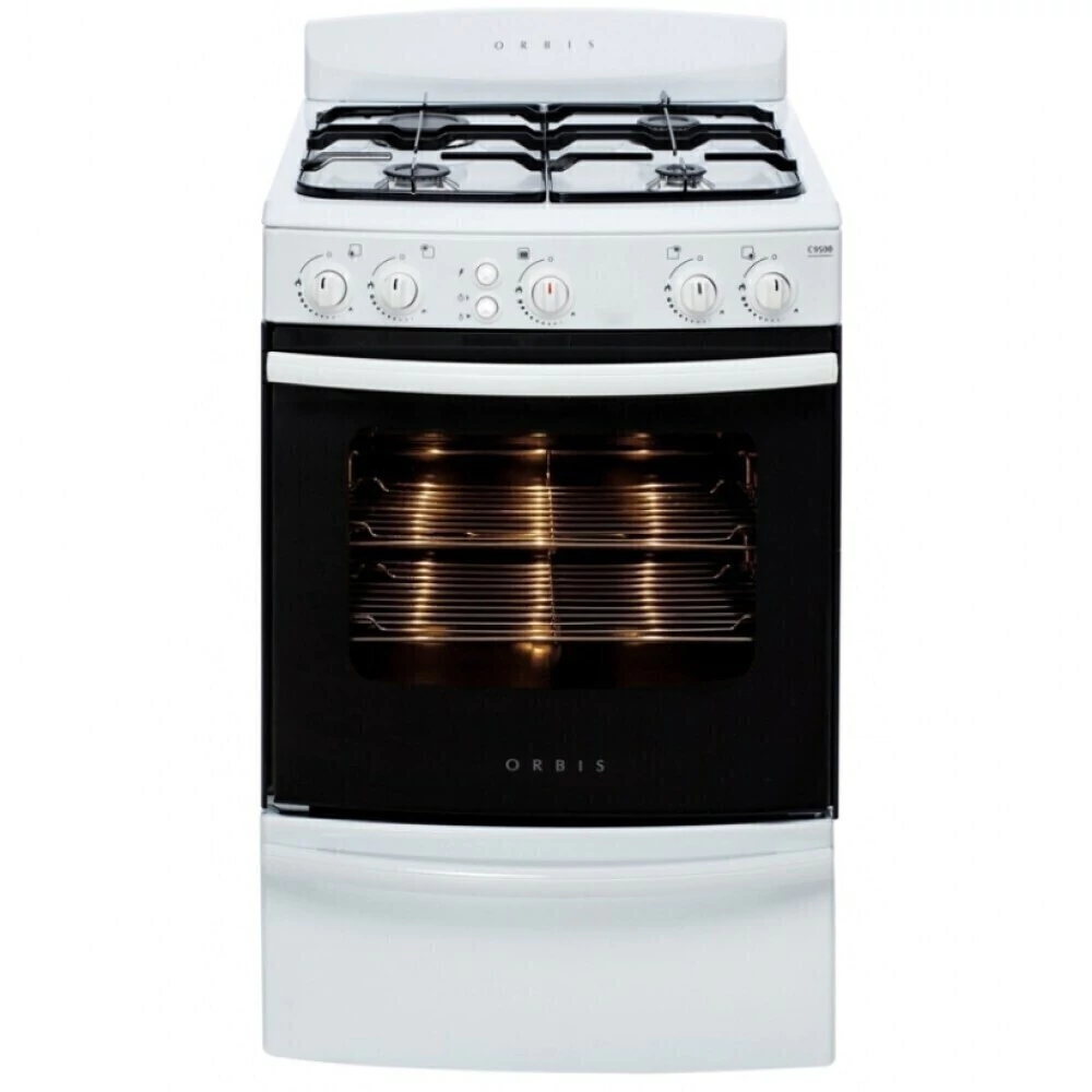 Cocina 4 Hornallas 958 BCO/3M C9500 Blanca ORBIS