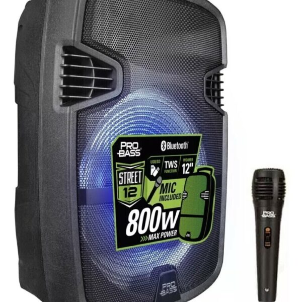 Bafle Amplificador De 12" 800 Watts PRO-BASS