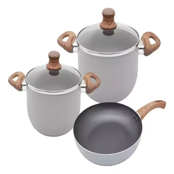 Set de ollas de ALUMINIO 5 Piezas CAROL