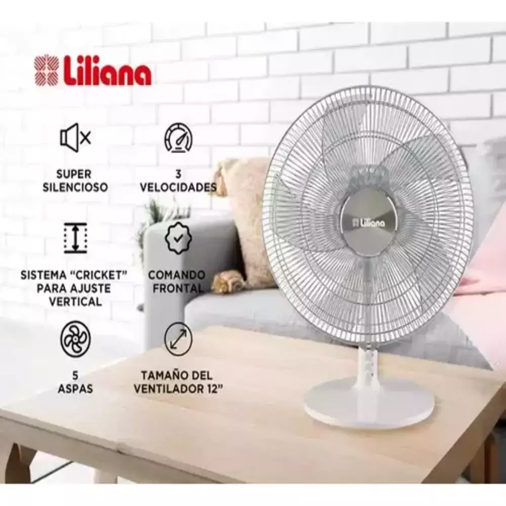 Ventilador de Mesa 12" VSOM12 LILIANA - Imagen 2