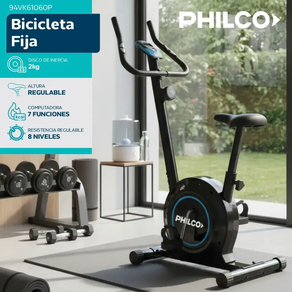 Bicicleta Fija VK61060P DISCO 2KG PHILCO - Imagen 3
