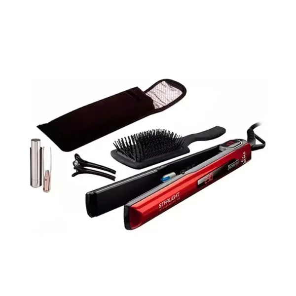 Set Beauty Starligth Cepillo + Bolso Térmico + 2 Clips + Pinza Con Luz GAMA