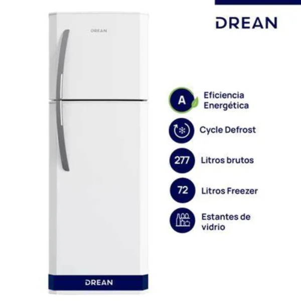 Heladera 277 Litros HDR280F50PB CICLICA DREAN