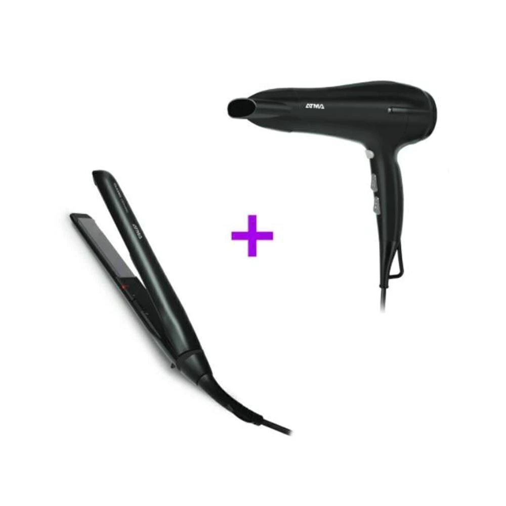 Secador + Planchita de Pelo CK4010P ATMA