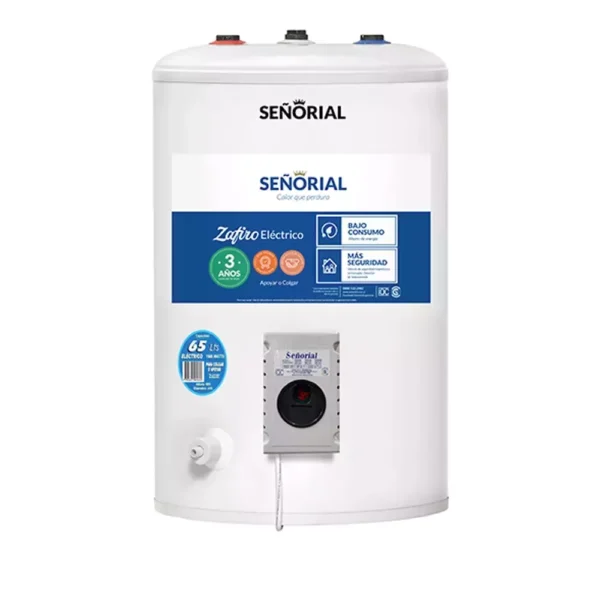 Termotanque Eléctrico Zafiro 65 Litros SEÑORIAL