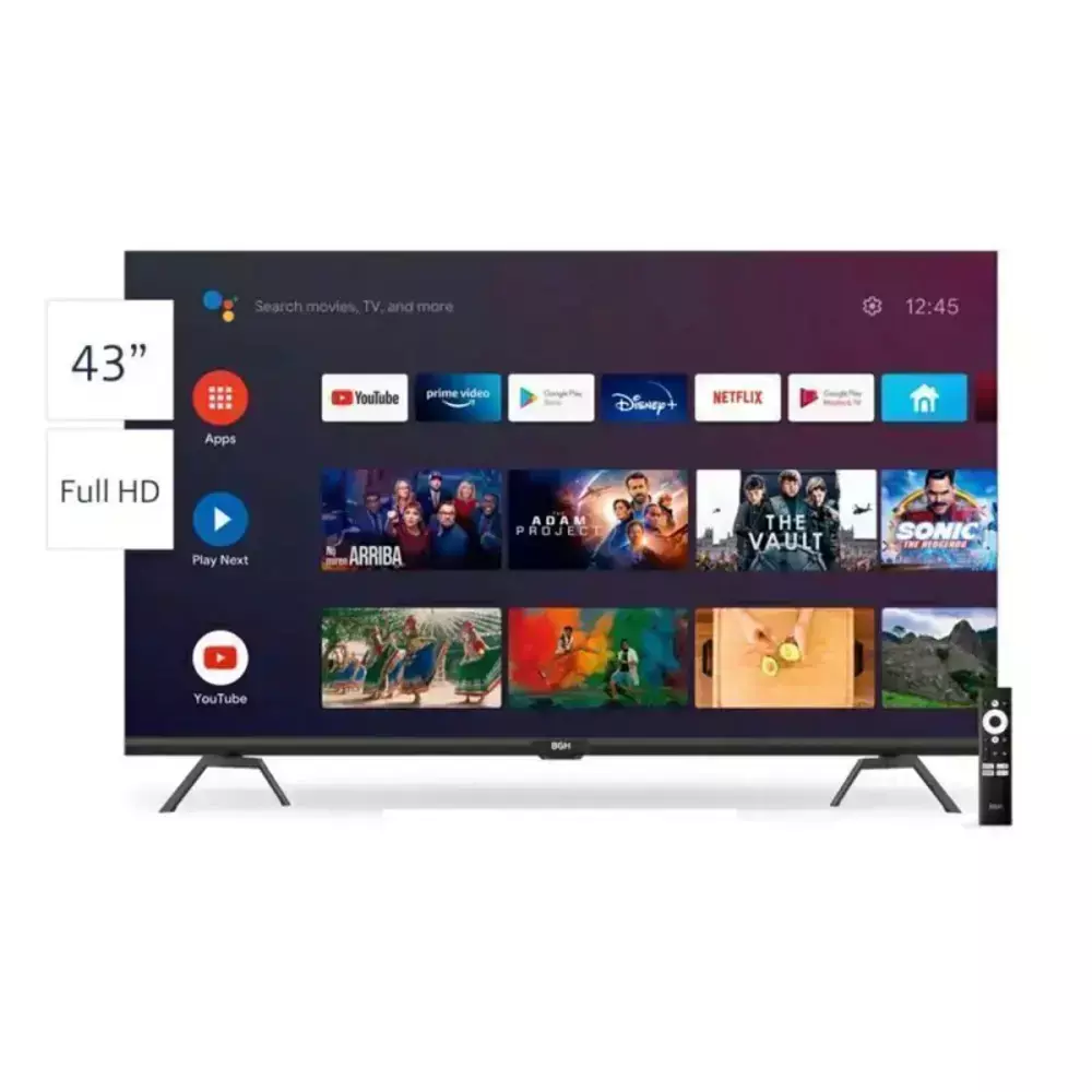 Smart tv 43" B4323FK5 Definición FULL HD con Android BGH