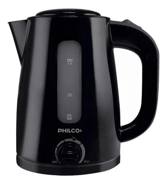 Pava eléctrica PE1821NPN 1,7 litros NEGRA PHILCO
