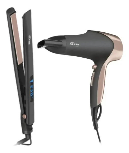 Combo Secador de cabello + Planchita 527+615 1600w SILFAB
