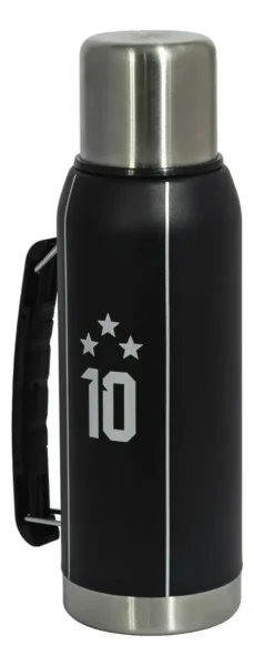 Termo de mate TL1-9N3E 3 ESTRELLAS 1 Litro Negro LUSTQOFF
